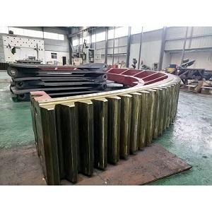 Ball Mill Part Large Diameter Casting Steel Half Gear Ring
