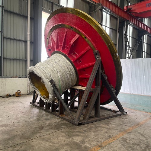 Factory Outlet Customized Brand New Durable Forging Casting Steel Ball Mill Trunnion End Cover with Hollow Shaft