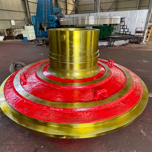 Factory Outlet Customized Brand New Durable Forging Casting Steel Ball Mill Trunnion End Cover with Hollow Shaft