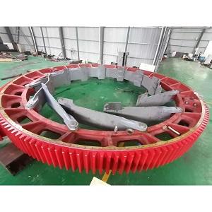Large Diameter Cast Steel External Tooth Segmented Girth Gears 