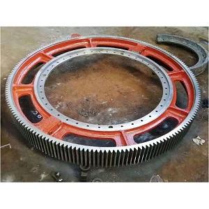 OEM Customized Rotary Kiln Parts Large Size Rotating Ring Gear 